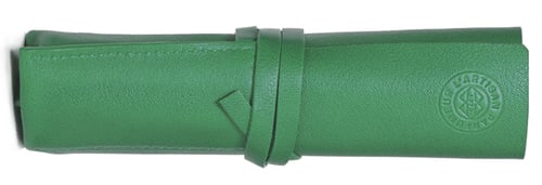 JADE GREEN (VERDE) LEATHER POUCH 3 VIALS