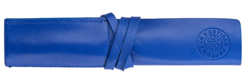 NAVY BLUE (EBRO) LEATHER POUCH 3 VIALS