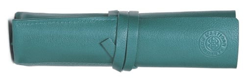 SKYBLUE (TURQUESA) LEATHER POUCH 3 VIALS