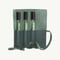 DARK GREEN (PATO) LEATHER POUCH 3 VIALS