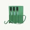 JADE GREEN (VERDE) LEATHER POUCH 3 VIALS